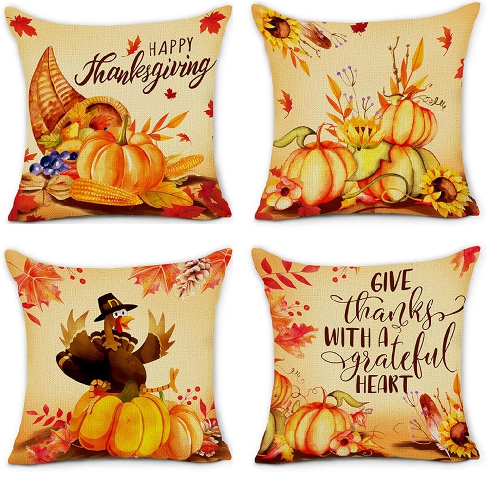 Thanksgiving Day Decorative Pillow Covers